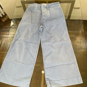 Madewell culotte jeans *missing one button*